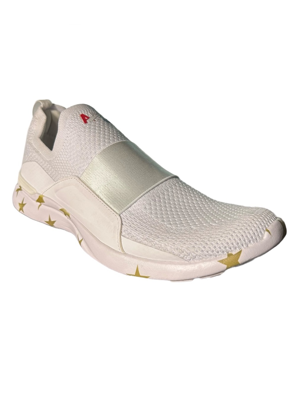 APL Athletic Propulsion Labs Sneakers Sz 8.5 Techbloom Bliss White Star Accent